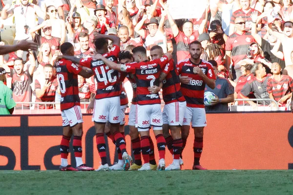 Campeonato Brasileiro Futebol Flamengo Coritiba Abril 2023 Rio Janeiro Brasil — Fotografia de Stock