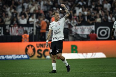 Brezilya Futbol Şampiyonası: Korintliler Cruzeiro 'ya karşı. 16 Nisan 2023, Sao Paulo, Brezilya: Corinthians ve Cruzeiro arasındaki futbol maçı, 2023 Brezilya Futbol Şampiyonası 'nın ilk turu için geçerli, Neo Quimica Arena' da yapıldı.