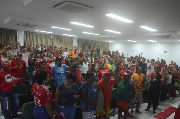 Ockupation Medlemmar Landless Rural Workers Movement Mst Incra Natal April — Stockfoto