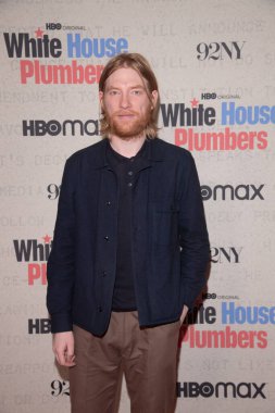 HBO 'nun Beyaz Saray Tesisatçıları New York galası. 17 Nisan 2023, New York, New York, ABD: Domhnall Gleeson 17 Nisan 2023 'te New York' ta 92. caddedeki HBO 'nun Beyaz Saray Tesisatçıları New York galasına katıldı..  