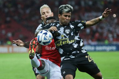 Libertadores Kupası: Uluslararası Metropolitanos 'a karşı. 18., Porto Alegre, Rio Grande Sul. Beira-Rio Stadyumu 'nda düzenlenen Conmebol Libertadores Kupası' nın ikinci turu için geçerli olan Internacional ve Metropolitanos arasındaki futbol maçı