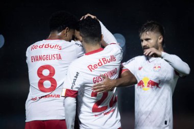 Sulamericana Kupası: RB Bragantino Oriente Petroleo 'ya karşı. 18 Nisan 2023, Braganca Paulista, Sao Paulo, Brezilya: RB Bragantino ve Oriente Petrolero arasındaki futbol maçı, Conmebol Sulamericana 'nın ilk etabı için geçerli, Salı günü (18,)