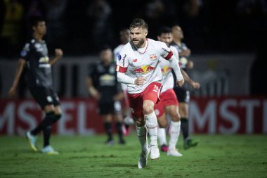 Sulamericana Kupası: RB Bragantino Oriente Petroleo 'ya karşı. 18 Nisan 2023, Braganca Paulista, Sao Paulo, Brezilya: RB Bragantino ve Oriente Petrolero arasındaki futbol maçı, Conmebol Sulamericana 'nın ilk etabı için geçerli, Salı günü (18,)