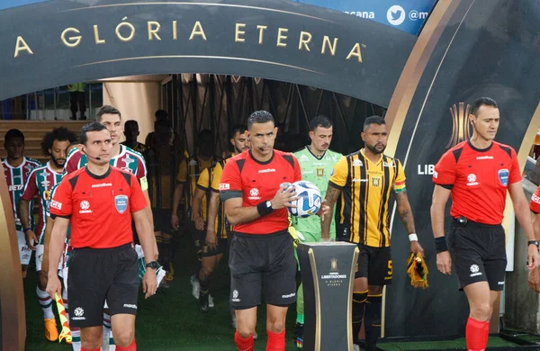 2023 Libertadores Cup Fluminense Ąest 2023年4月18日 巴西里约热内卢 弗林明斯特与最凶残者之间的足球比赛 适用于2023年美国自由球员系列D的第二轮比赛 — 图库照片