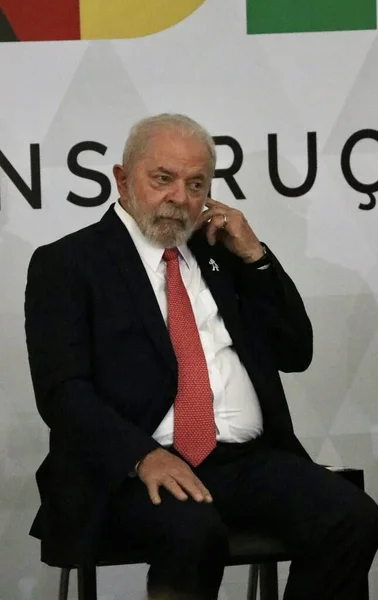 Президент Бразилії Лула Бере Участь Університетському Бюджетному Рекомендації Квітня 2023 — стокове фото