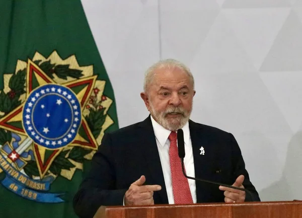 Brazilian President Lula Participates Universities Budget Recomposition April 2023 Brasilia — Stock Photo, Image