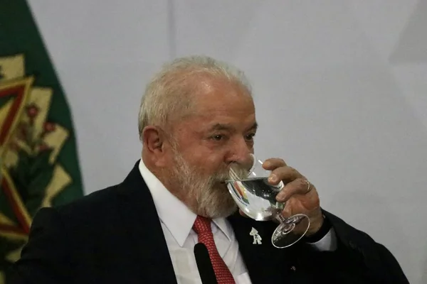 Braziliaanse President Lula Neemt Deel Aan Begrotingsherstel Van Universiteiten April — Stockfoto