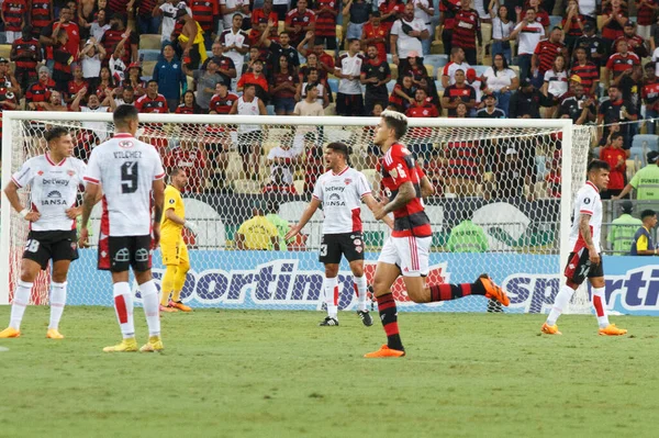 Libertadoes Cup Flamengo Nublense 2023年4月19日 巴西里约热内卢 弗拉门戈和Nublense之间的足球比赛 适用于2023年美国自由球员系列A的第二轮比赛 在Mario Filho体育场举行 — 图库照片