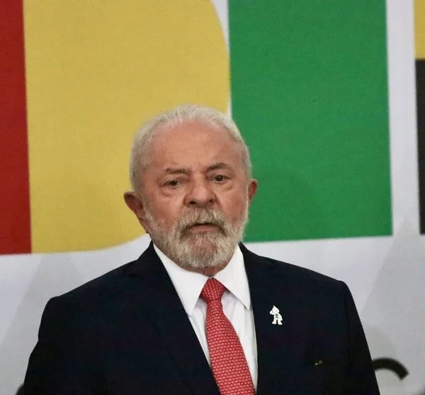 Presidente Brasileño Lula Participa Recomposición Del Presupuesto Universidades Abril 2023 — Foto de Stock