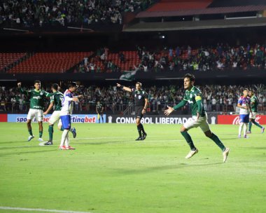 Libertadores Kupası: Palmeiras Cerro Porteo 'ya karşı. 20 Nisan 2023, Sao Paulo, Brezilya: Palmeiras ile Cerro Porteo arasındaki futbol maçı, 20 Nisan Perşembe günü Morumbi Stadyumu 'nda oynanan Conmebol Libertadores' in grup sahnesinin ikinci turu için geçerli. 