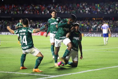 Libertadores Kupası: Palmeiras Cerro Porteo 'ya karşı. 20 Nisan 2023, Sao Paulo, Brezilya: Palmeiras ile Cerro Porteo arasındaki futbol maçı, 20 Nisan Perşembe günü Morumbi Stadyumu 'nda oynanan Conmebol Libertadores' in grup sahnesinin ikinci turu için geçerli. 