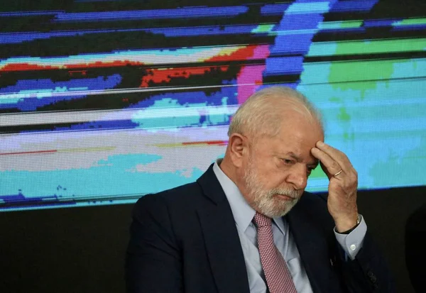 Braziliaanse President Lula Zijn Vice President Nemen Deel Aan Ceremonie — Stockfoto