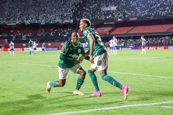 Taça Libertadores Palmeiras Cerro Porteo Abril 2023 São Paulo Brasil — Fotografia de Stock