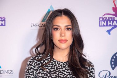 Harlem 'in 26. Geleneksel Mükemmel Kardeşlik Galasında Artistik Patinaj. 24 Nisan 2023, New York, New York, ABD: Sistine Stallone artistik patinaja katıldı