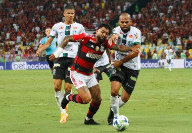 Brezilya Kupası: Flamengo Maringa 'ya karşı. 26 Nisan 2023, Rio De Janeiro, Brezilya: 2023 Brezilya Kupası 'nın 3. aşaması için geçerli olan Flamengo ile Maringa arasındaki futbol maçı, Rio de Janeiro' daki Mario Filho Stadyumu 'nda (Maracana) yapıldı. Flamengo 8x2 kazandı.. 