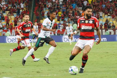 Brezilya Kupası: Flamengo Maringa 'ya karşı. 26 Nisan 2023, Rio De Janeiro, Brezilya: 2023 Brezilya Kupası 'nın 3. aşaması için geçerli olan Flamengo ile Maringa arasındaki futbol maçı, Rio de Janeiro' daki Mario Filho Stadyumu 'nda (Maracana) yapıldı. Flamengo 8x2 kazandı.. 