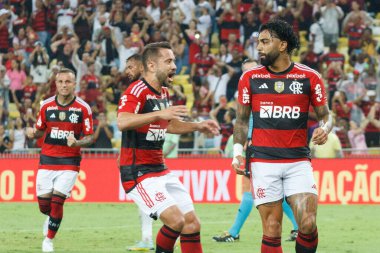 Brezilya Kupası: Flamengo Maringa 'ya karşı. 26 Nisan 2023, Rio De Janeiro, Brezilya: 2023 Brezilya Kupası 'nın 3. aşaması için geçerli olan Flamengo ile Maringa arasındaki futbol maçı, Rio de Janeiro' daki Mario Filho Stadyumu 'nda (Maracana) yapıldı. Flamengo 8x2 kazandı.. 