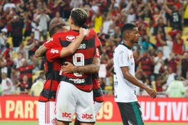Brezilya Kupası: Flamengo Maringa 'ya karşı. 26 Nisan 2023, Rio De Janeiro, Brezilya: 2023 Brezilya Kupası 'nın 3. aşaması için geçerli olan Flamengo ile Maringa arasındaki futbol maçı, Rio de Janeiro' daki Mario Filho Stadyumu 'nda (Maracana) yapıldı. Flamengo 8x2 kazandı.. 