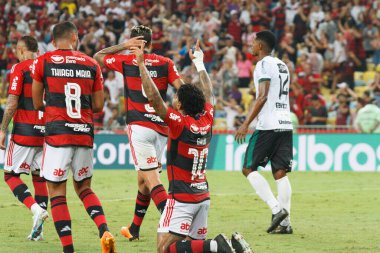 Brezilya Kupası: Flamengo Maringa 'ya karşı. 26 Nisan 2023, Rio De Janeiro, Brezilya: 2023 Brezilya Kupası 'nın 3. aşaması için geçerli olan Flamengo ile Maringa arasındaki futbol maçı, Rio de Janeiro' daki Mario Filho Stadyumu 'nda (Maracana) yapıldı. Flamengo 8x2 kazandı.. 