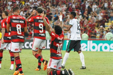 Brezilya Kupası: Flamengo Maringa 'ya karşı. 26 Nisan 2023, Rio De Janeiro, Brezilya: 2023 Brezilya Kupası 'nın 3. aşaması için geçerli olan Flamengo ile Maringa arasındaki futbol maçı, Rio de Janeiro' daki Mario Filho Stadyumu 'nda (Maracana) yapıldı. Flamengo 8x2 kazandı.. 