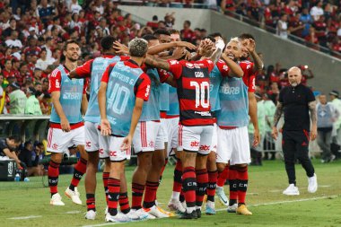 Brezilya Kupası: Flamengo Maringa 'ya karşı. 26 Nisan 2023, Rio De Janeiro, Brezilya: 2023 Brezilya Kupası 'nın 3. aşaması için geçerli olan Flamengo ile Maringa arasındaki futbol maçı, Rio de Janeiro' daki Mario Filho Stadyumu 'nda (Maracana) yapıldı. Flamengo 8x2 kazandı.. 