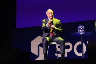 FIFA Spor Zirvesi Sao Paulo 2023 Future of Soccer. 26 Nisan 2023, Sao Paulo, Brezilya: Enrique Bonilla - Başkan Yardımcısı, Dünya Ligi Forumu; Carlos Del Campo - Başkanlık Yardımcı Direktörü, La Liga; Miguel Angel Loor 