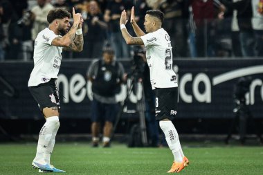 Brezilya Futbol Kupası: Korintliler Remo 'ya karşı. 26 Nisan 2023, Sao Paulo, Brezilya: Korintliler ve Remo-PA arasındaki futbol maçı, Copa do Brasil 2023 'ün 3. aşaması için geçerli, Sao Paulo' nun doğu bölgesindeki Neo Quimica Arena 'da yapıldı.