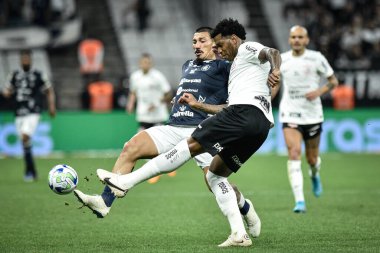 Brezilya Futbol Kupası: Korintliler Remo 'ya karşı. 26 Nisan 2023, Sao Paulo, Brezilya: Korintliler ve Remo-PA arasındaki futbol maçı, Copa do Brasil 2023 'ün 3. aşaması için geçerli, Sao Paulo' nun doğu bölgesindeki Neo Quimica Arena 'da yapıldı.
