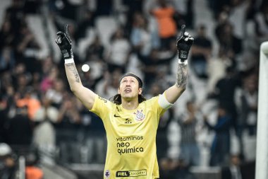 Brezilya Futbol Kupası: Korintliler Remo 'ya karşı. 26 Nisan 2023, Sao Paulo, Brezilya: Korintliler ve Remo-PA arasındaki futbol maçı, Copa do Brasil 2023 'ün 3. aşaması için geçerli, Sao Paulo' nun doğu bölgesindeki Neo Quimica Arena 'da yapıldı.