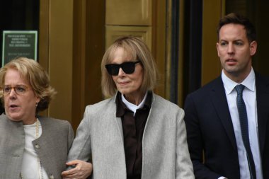 Donald Trump Sex Accuser, E. Jean Carroll leaves federal court. April 25th, 2023, New York, USA: E. Jean Carroll alleges that she had an encounter with Donald Trump who according to Miss Carroll, 
