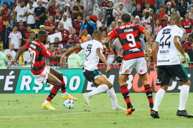 Brezilya Kupası: Flamengo Maringa 'ya karşı. 26 Nisan 2023, Rio De Janeiro, Brezilya: 2023 Brezilya Kupası 'nın 3. aşaması için geçerli olan Flamengo ile Maringa arasındaki futbol maçı, Rio de Janeiro' daki Mario Filho Stadyumu 'nda (Maracana) yapıldı. Flamengo 8x2 kazandı.. 