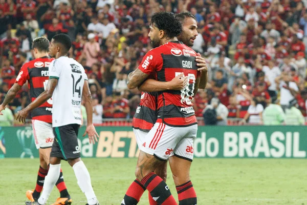 巴西杯 弗拉门戈对马林加 2023年4月26日 巴西里约热内卢 弗拉门戈和马林加之间的足球比赛 有效期为2023年巴西杯的第三阶段 在里约热内卢马里奥 菲略体育场 马拉卡纳 Flamengo赢了8X2 — 图库照片