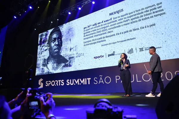 Sports Summit Sao Paulo 2023 Hyllning Till Pele April 2023 — Stockfoto