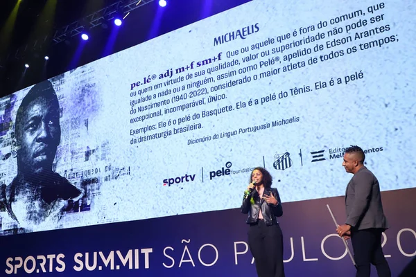 Sports Summit Sao Paulo 2023 Hyllning Till Pele April 2023 — Stockfoto