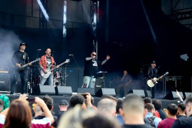 Joao Gordo Sao Paulo 'daki Yaz Esintisi Brezilya Festivali' nde. 29 Nisan 2023, Sao Paulo, Brezilya: Joao Gordo, 29 ve 30 Nisan 2023 tarihlerinde Latin Amerika Anıtı 'nda gerçekleştirilen Summer Breeze Brazil' in birinci sayısında canlı performans sergiliyor. 