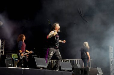  Benediction grubu Sao Paulo 'daki Summer Breeze Brezilya Festivali' nde. 29 Nisan 2023, Sao Paulo, Brezilya: The Benediction grubu, 29 ve 30 Nisan 2023 tarihlerinde gerçekleştirilen Summer Breeze Brazil 'in birinci sayısında canlı performans sergiliyor.