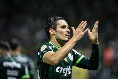 2023 Brezilya Futbol Şampiyonası Palmeiras Corinthians 'a karşı. 29 Nisan 2023, Sao Paulo, Brezilya: Palmeiras ve Corinthians arasındaki futbol maçı, 2023 Brezilya Futbol Şampiyonası 'nın 3. turu için geçerli, Sao P' deki Allianz Parque 'da düzenlendi.