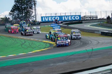 Nascar GT Yazdırma Yarışı. 30 Nisan 2023, Sao Paulo, Brezilya: Sao Paulo 'nun güney bölgesinde 30 Nisan Pazar günü Interlagos pistindeki Nascar GT Sprint Yarışı' nın ikinci etabına bakınız.