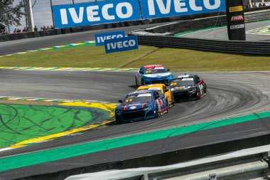 Nascar GT Yazdırma Yarışı. 30 Nisan 2023, Sao Paulo, Brezilya: Sao Paulo 'nun güney bölgesinde 30 Nisan Pazar günü Interlagos pistindeki Nascar GT Sprint Yarışı' nın ikinci etabına bakınız.