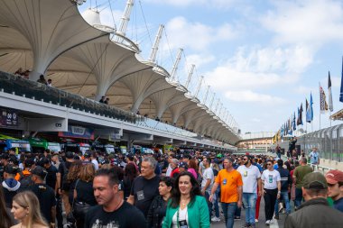 Nascar GT Yazdırma Yarışı. 30 Nisan 2023, Sao Paulo, Brezilya: Sao Paulo 'nun güney bölgesinde 30 Nisan Pazar günü Interlagos pistindeki Nascar GT Sprint Yarışı' nın ikinci etabına bakınız.