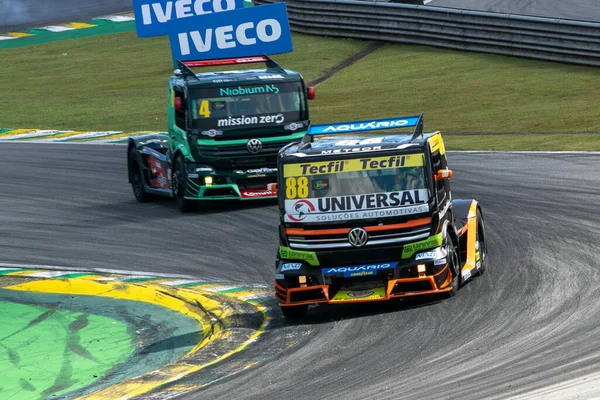 Corrida Impressão Nascar Abril 2023 São Paulo Brasil Vista Segunda — Fotografia de Stock