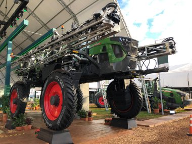 Ribeirao Preto 'daki Tarım Fuarı. 1 Mayıs 2023. Riberao Preto, Sao Paulo, Brezilya: 1 Mayıs Pazartesi günü Agrishow 'un açılışında ve 5 Mayıs' a kadar sürecek olan Agrishow, Ribeirao Preto 'da düzenlenen uluslararası tarım teknolojileri fuarıdır.