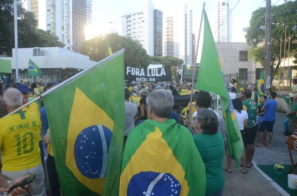 Protesto Contra 2630 Dia Trabalho Natal Maio 2023 Natal Rio — Fotografia de Stock