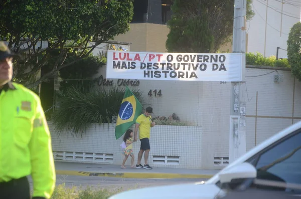 Protest Przeciwko 2630 Dniu Pracy Natalu Maja 2023 Natal Rio — Zdjęcie stockowe