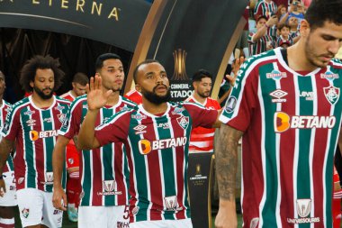 (Libertadores Kupası: Fluminense, River Plate 'e karşı. 02 Mayıs 2023, Rio de Janeiro, Brezilya: Mario Filho Stadyumu 'nda (Maracana) düzenlenen 2023 Libertadores of America' nın D grubu için Fluminense ve River Plate arasındaki futbol maçı geçerli.