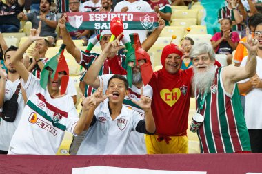 (Libertadores Kupası: Fluminense, River Plate 'e karşı. 02 Mayıs 2023, Rio de Janeiro, Brezilya: Mario Filho Stadyumu 'nda (Maracana) düzenlenen 2023 Libertadores of America' nın D grubu için Fluminense ve River Plate arasındaki futbol maçı geçerli.