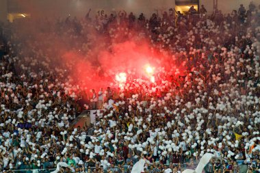 (Libertadores Kupası: Fluminense, River Plate 'e karşı. 02 Mayıs 2023, Rio de Janeiro, Brezilya: Mario Filho Stadyumu 'nda (Maracana) düzenlenen 2023 Libertadores of America' nın D grubu için Fluminense ve River Plate arasındaki futbol maçı geçerli.