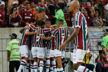 (Libertadores Kupası: Fluminense, River Plate 'e karşı. 02 Mayıs 2023, Rio de Janeiro, Brezilya: Mario Filho Stadyumu 'nda (Maracana) düzenlenen 2023 Libertadores of America' nın D grubu için Fluminense ve River Plate arasındaki futbol maçı geçerli.