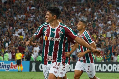 (Libertadores Kupası: Fluminense, River Plate 'e karşı. 02 Mayıs 2023, Rio de Janeiro, Brezilya: Mario Filho Stadyumu 'nda (Maracana) düzenlenen 2023 Libertadores of America' nın D grubu için Fluminense ve River Plate arasındaki futbol maçı geçerli.