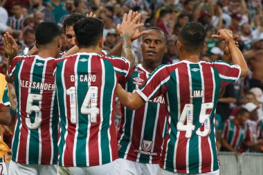 (Libertadores Kupası: Fluminense, River Plate 'e karşı. 02 Mayıs 2023, Rio de Janeiro, Brezilya: Mario Filho Stadyumu 'nda (Maracana) düzenlenen 2023 Libertadores of America' nın D grubu için Fluminense ve River Plate arasındaki futbol maçı geçerli.